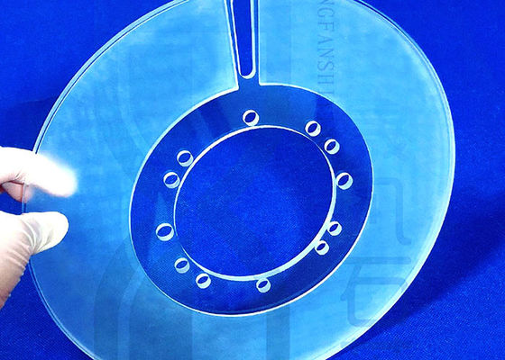 40/60 Aangepaste Cnc die Gesmolten Kwartsplaat met Gat machinaal bewerken