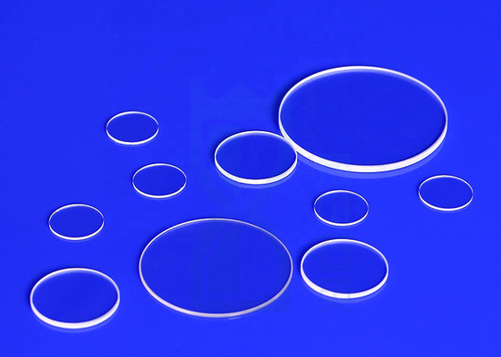 De dubbele Convexe Transparante Ronde Plaat van het Kwartsglas voor Metallurgie