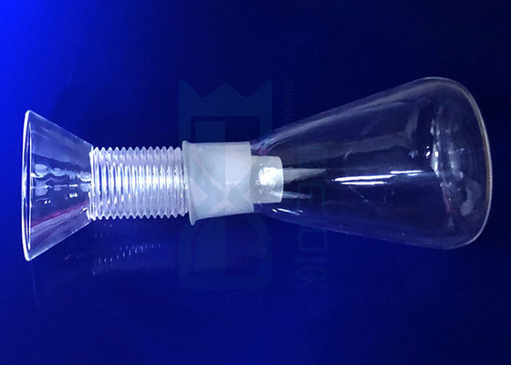 Van het het Kwartsglas van het schroefdraadbeëindigen van de de Reagensfles de Smalle Mond ISO9001