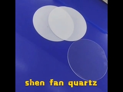 Duidelijke Stap Gesmolten Kwartsplaat die Transparant Venster oppoetsen Geen Luchtbel