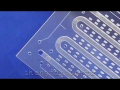 Gesmolten Kwartsglas Plaat Helder Vuurgepolijst Aangepast Laserboren