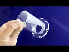 Grote Diameter Transparante Kwartsbuis Flens Voor Chemische Pijp