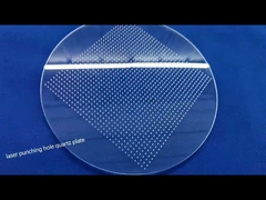 High Chemical Stability Polished Quartz Disc Round Glass Windows