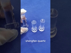 Alkaliweerstand Zuiver kwarts reageerbuis Heldere grondgewrichtsmond voor laboratorium