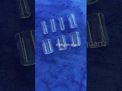 Doorzichtige kwartsproefbuis lange duurzaamheid met kwarts grindstopper afdichting