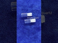 Duidelijke kwartsglas spoelbuizen verwerking 300mm OD UVC licht