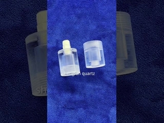 Schroefdraad die Gesmolten de Glazen buisring winden van het Kiezelzuurkwarts