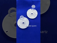 Gepersonaliseerde druk Duurzame Quartz Heater Tube Hoog transparante Quartz Tube Vacuum Gesloten Flens