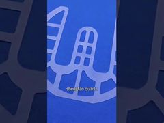 Bekijk de vierkante thermostabiele kwartsglasplaat voor de demo van halfgeleiders