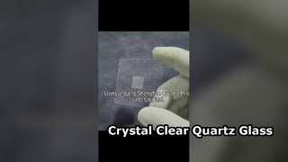 CNC-aangepaste gesmolten silicakwartsglasplaat met hoge doorlaatbaarheid