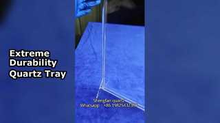 Kwartsglasplaat voor hoge temperaturen en corrosiebestendig