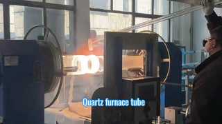In de fabriek vervaardigde, hittebestendige gesmolten kwartsglasbuizen met een grote diameter