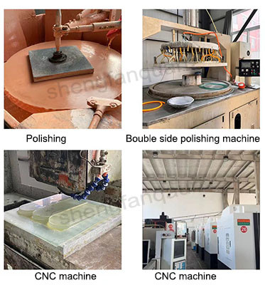Quartz glass production process step 3 â finishing and inspection